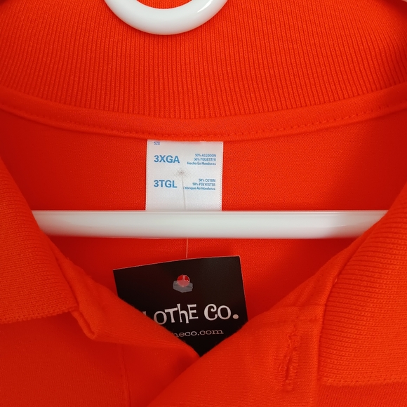 3XTG bright orange polo NWT - Picture 4 of 8
